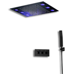 Moderní stropní sprchový panel s LED osvětlením SKY RAIN