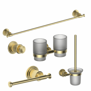 Set koupelnových doplňků San Marino Collection - zlatý