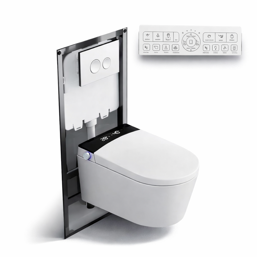 Inteligentní toaleta AVALDA T3 – závěsné smart WC s bidetem, sušením, hlasovým ovládáním